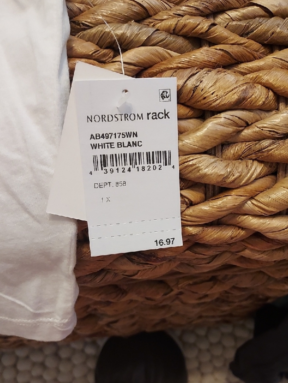 Nordstrom Rack White Tee - Classic White Cropped